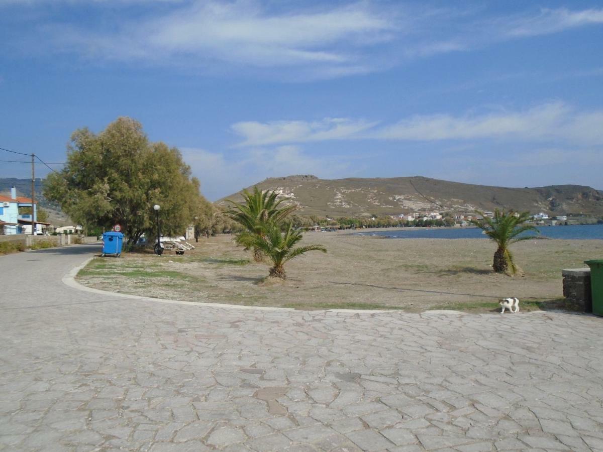 Sea Front Two Bedroom House In Lesvos Tavari Exterior foto